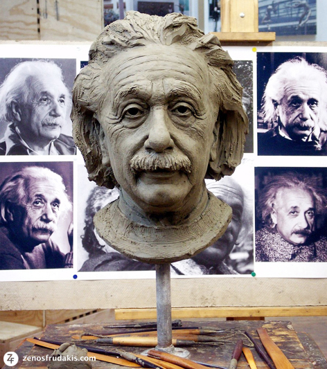 Albert Einstein, portrait bust