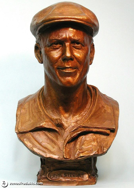 Payne Stewart, portrait bust