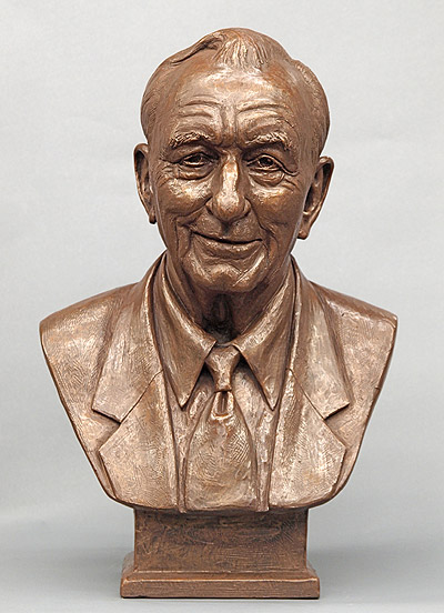 A J Richard, portrait bust