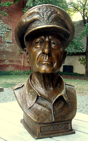 General MacArthur, portrait bust