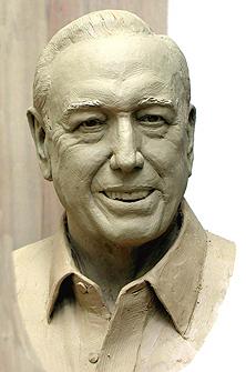 Robert H Dedman, portrait bust