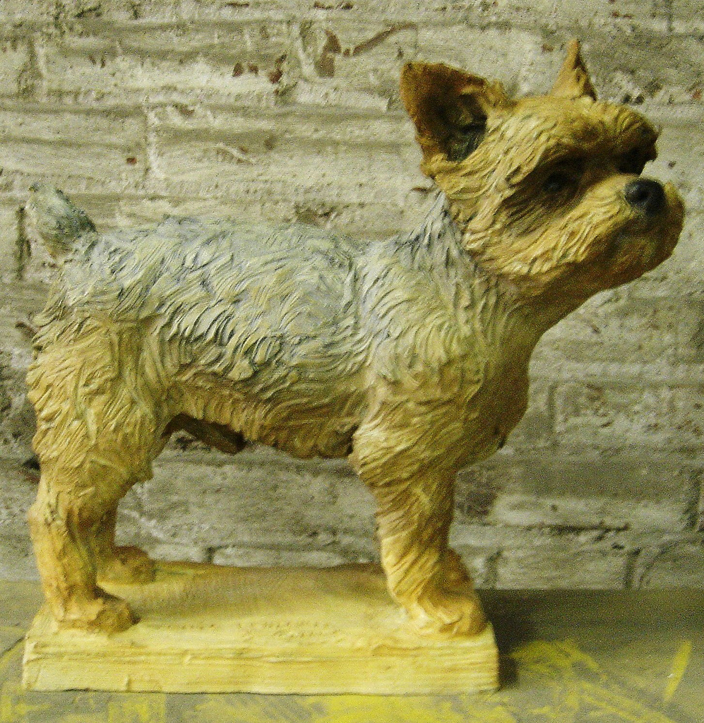Terrier, animal sculpture