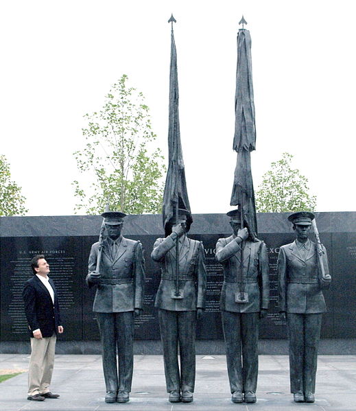 Air Force Honor Guard Memorial, memorial sculpture