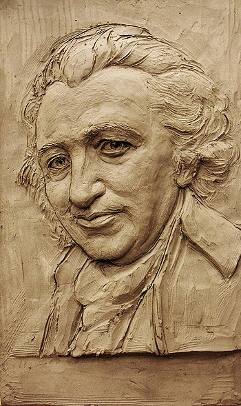 Thomas Paine, relief sculpture