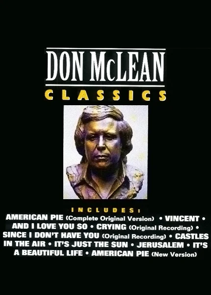Bronze life-size portrait sculpture of Don McLean used on his album cover "Don McLean Classics." Artist: Zenos Frudakis.