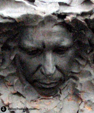  Portrait of Don McLean in "Freedom" sculpture by Zenos Frudakis. 