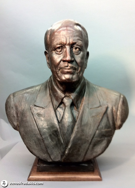 John D. MacArthur Portrait Bronze