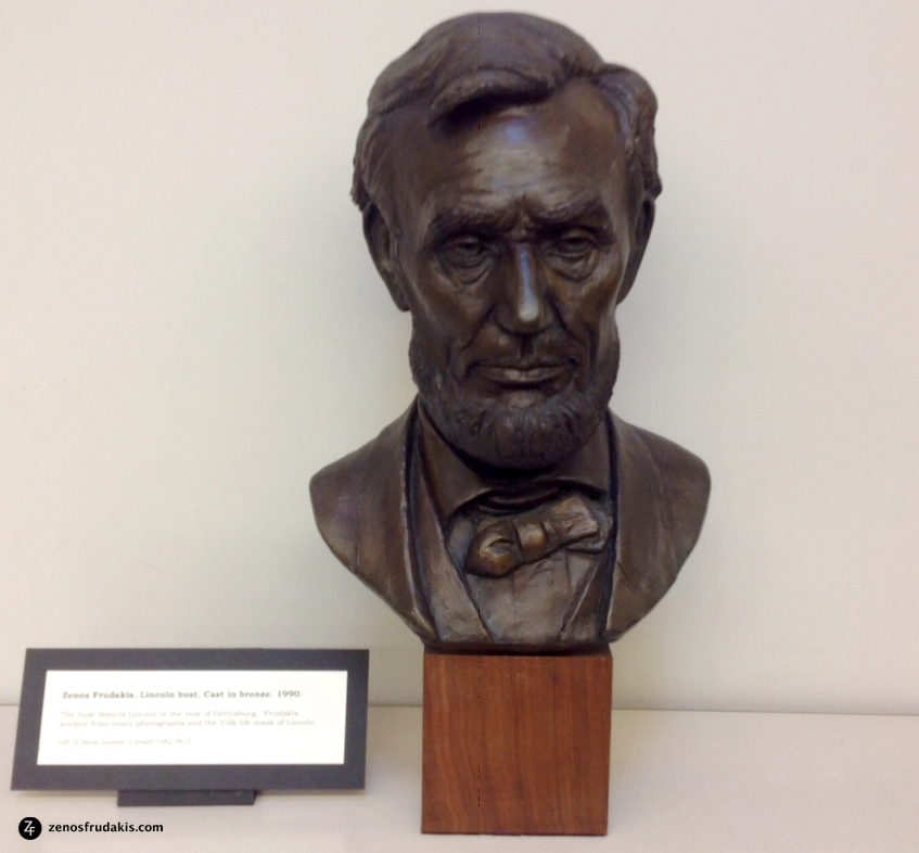 Abraham Lincoln portrait sculpture, Cornell Library