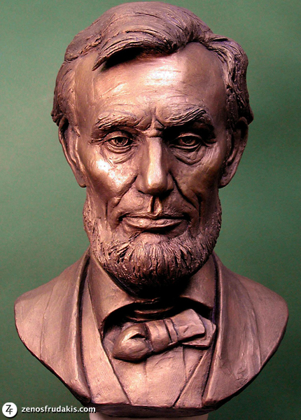 Abraham Lincoln portrait sculpture