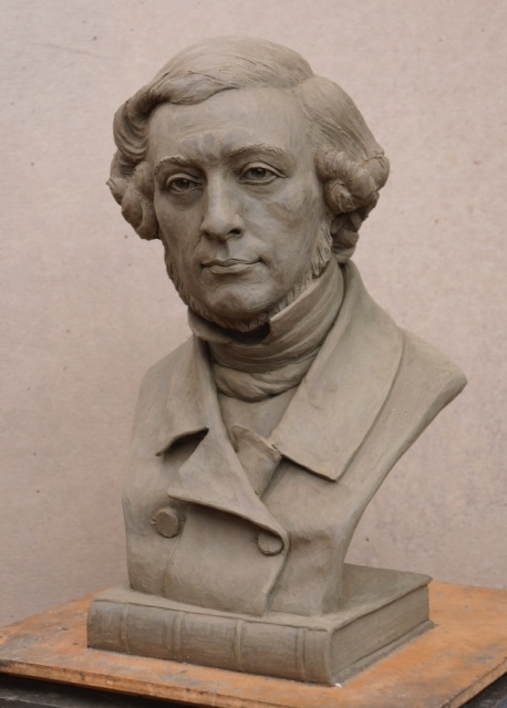 Alexis de Tocqueville, portrait bust