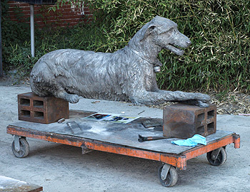 Lamby, Irish Wolfhound sculpture