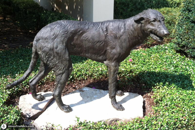 Irish Wolfhound, animal sculpture