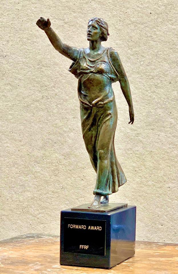 FFRF Forward Award Sculpture by Zenos Frudakis