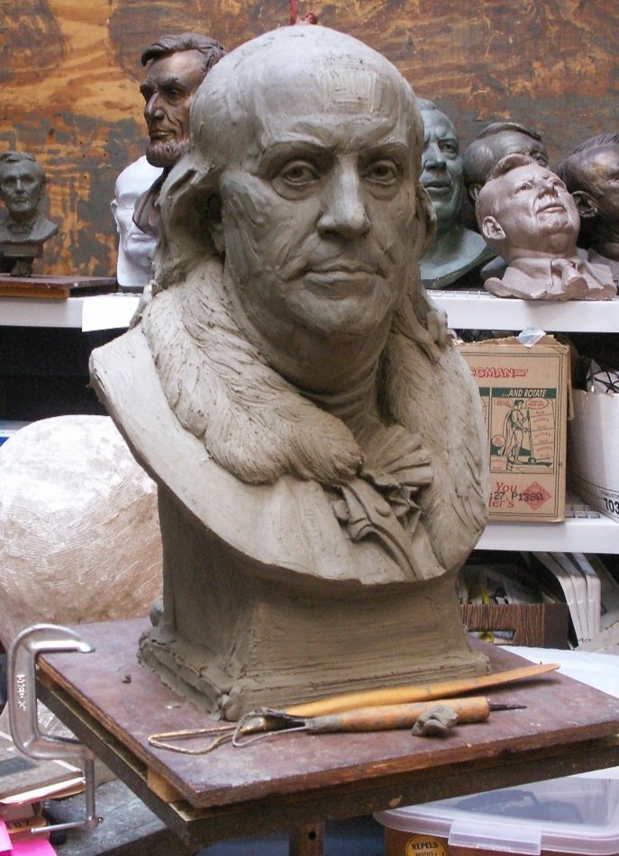 Benjamin Franklin Sculpture