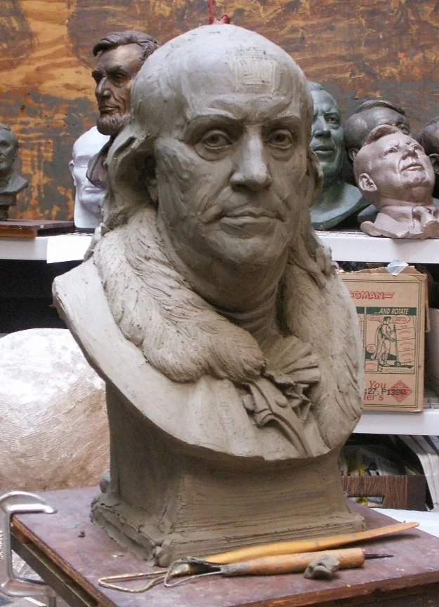 Benjamin Franklin, works in process