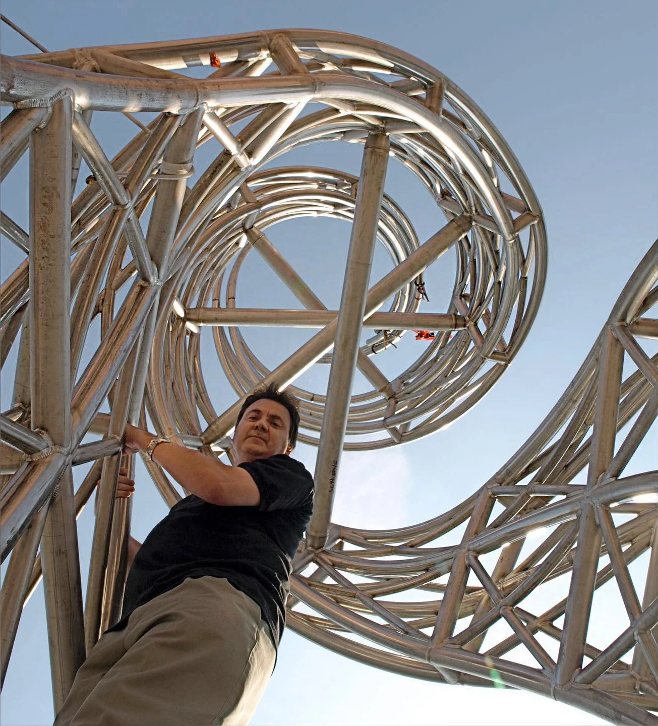 Sculptor Zenos Frudakis and Gateway Sculpture