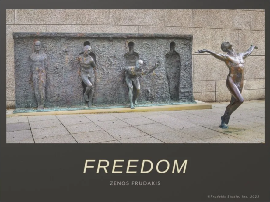 Freedom Sculpture Poster