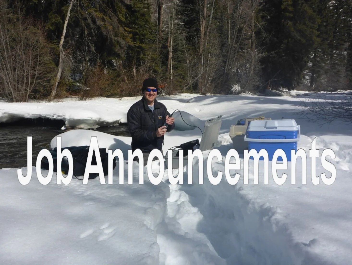 Chad Rudow Sampling at Meridith Site, River Watch Program