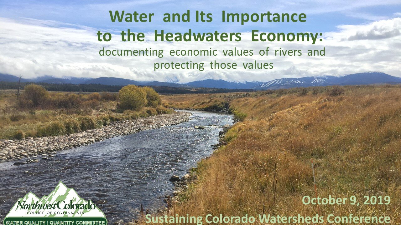 Torie Jarvis, Northwest Colorado Council of Governments - Water Quality/ Quantity Committee