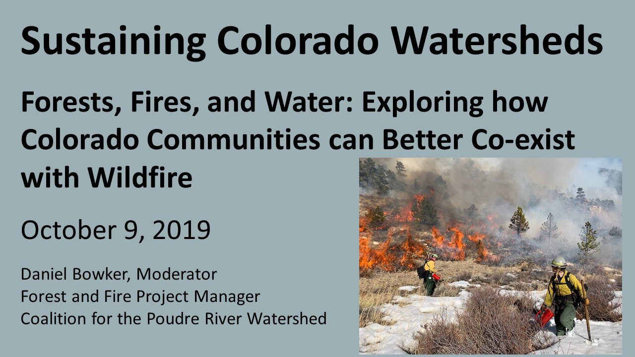 Daniel Bowker, Coalition For The Poudre River Watershed