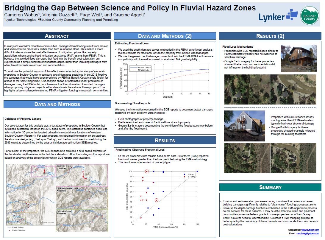 Bridging the gap between science and policy in fluvial hazard zones