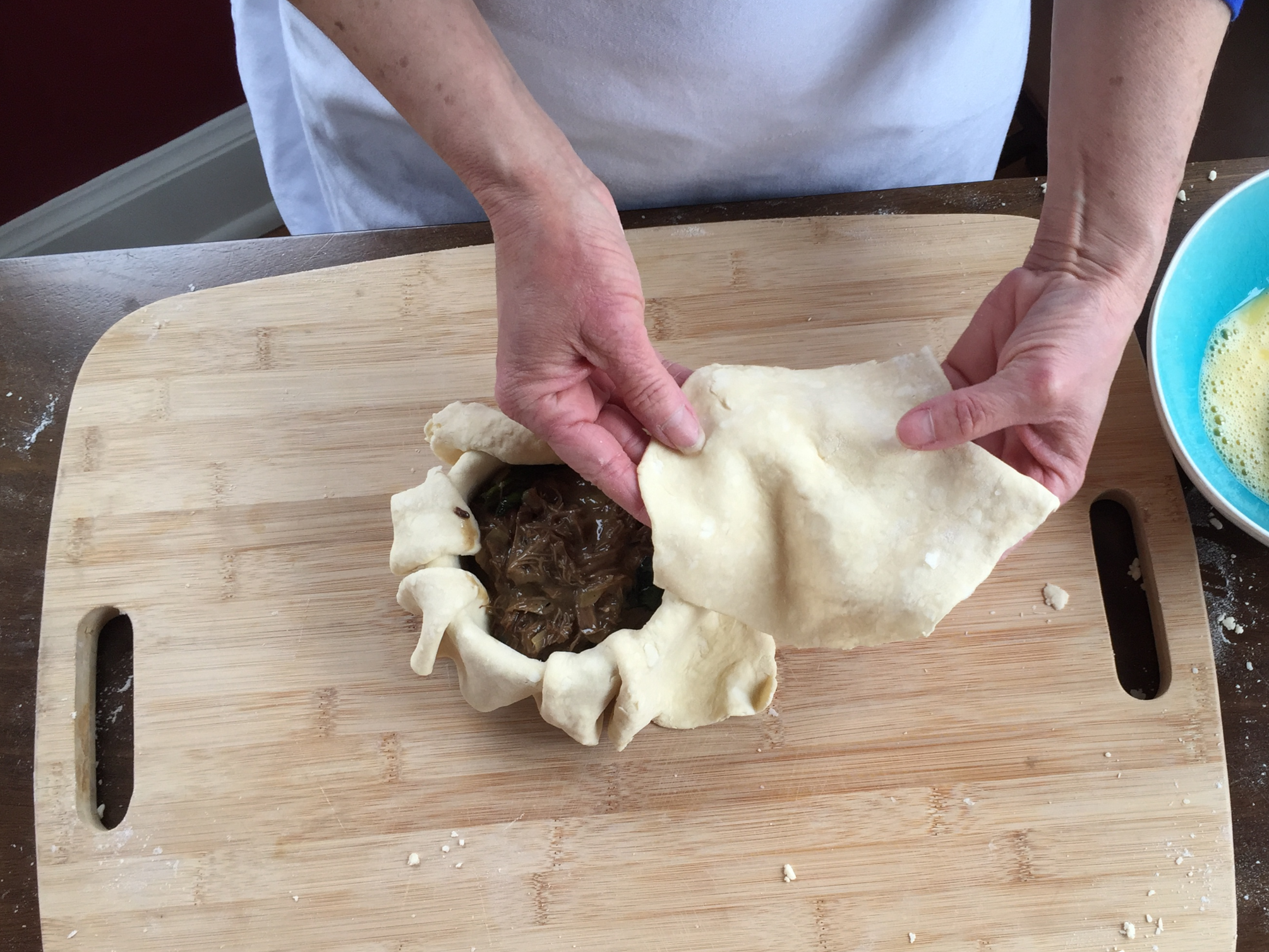 Covering with the lid