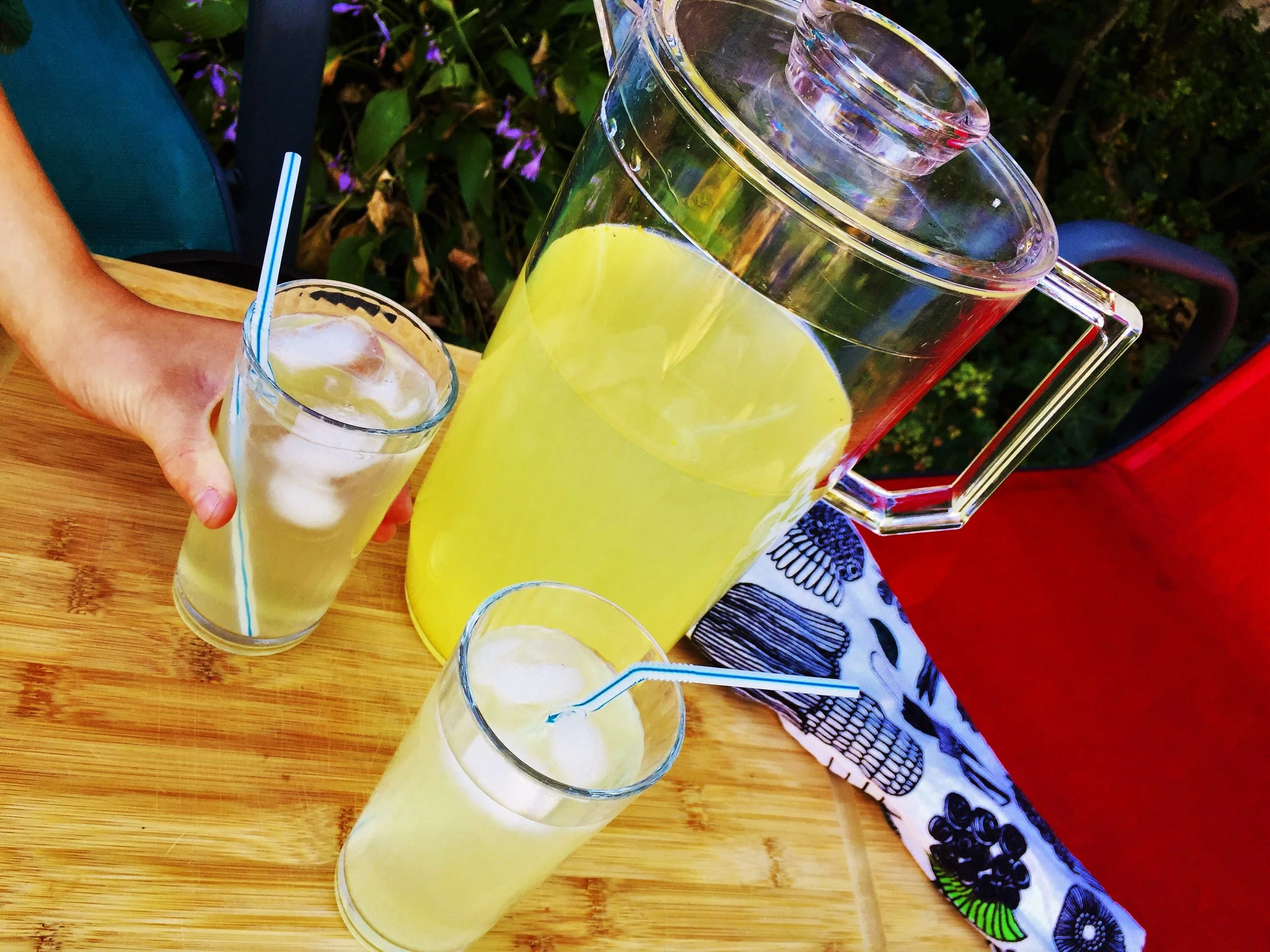 Extra Lemony Lemonade made in the Adventure Kitchen.