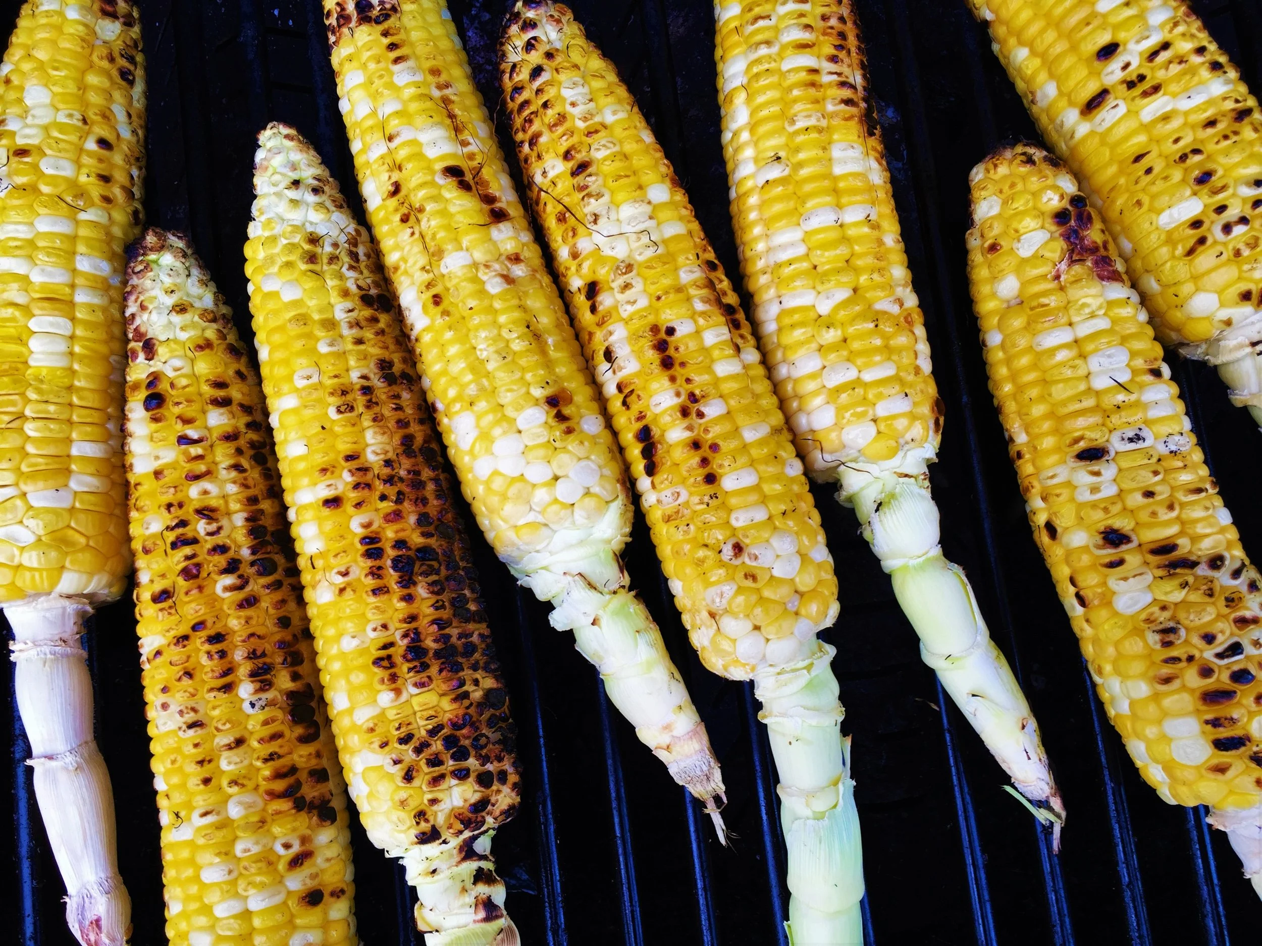 Corn on the Cob, on the grill in the Adventure Kitchen.
