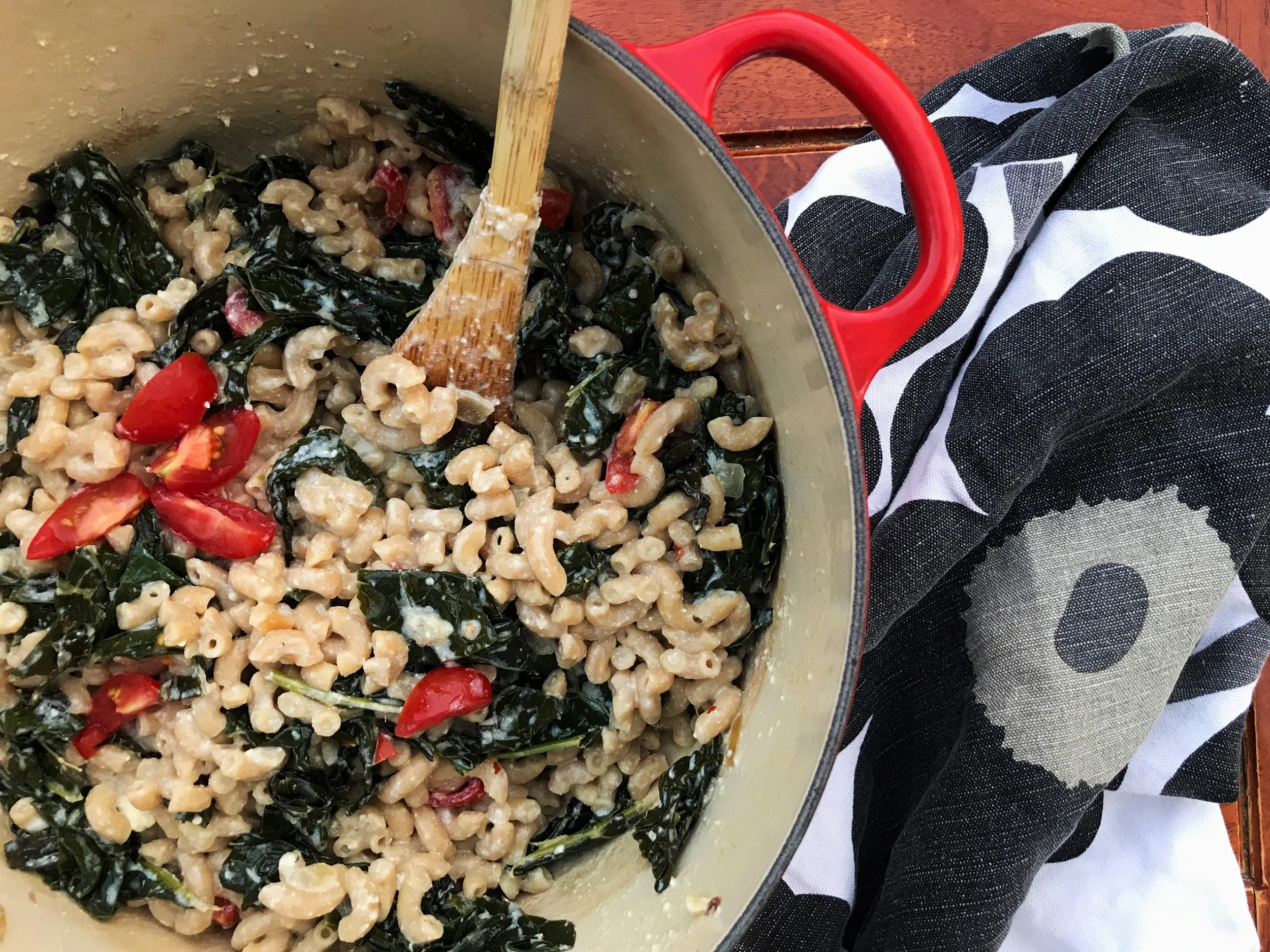 Creamy Kale Pasta Bowl