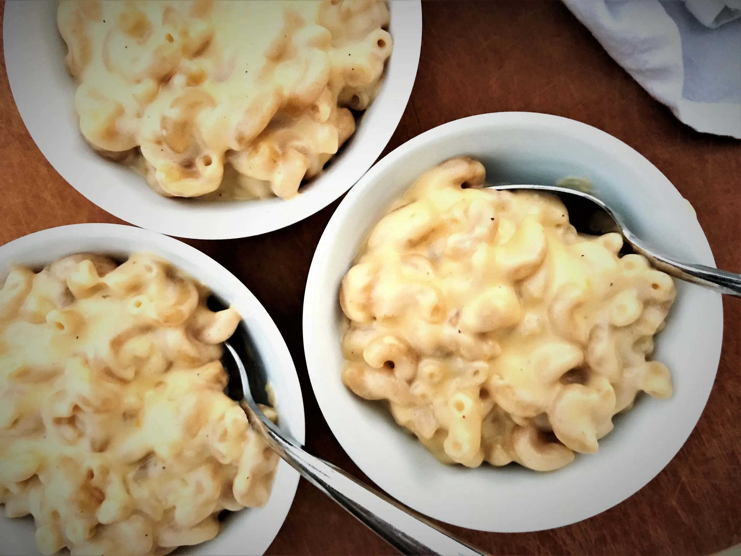 Stovetop Macaroni and Cheese made in the Adventure Kitchen.