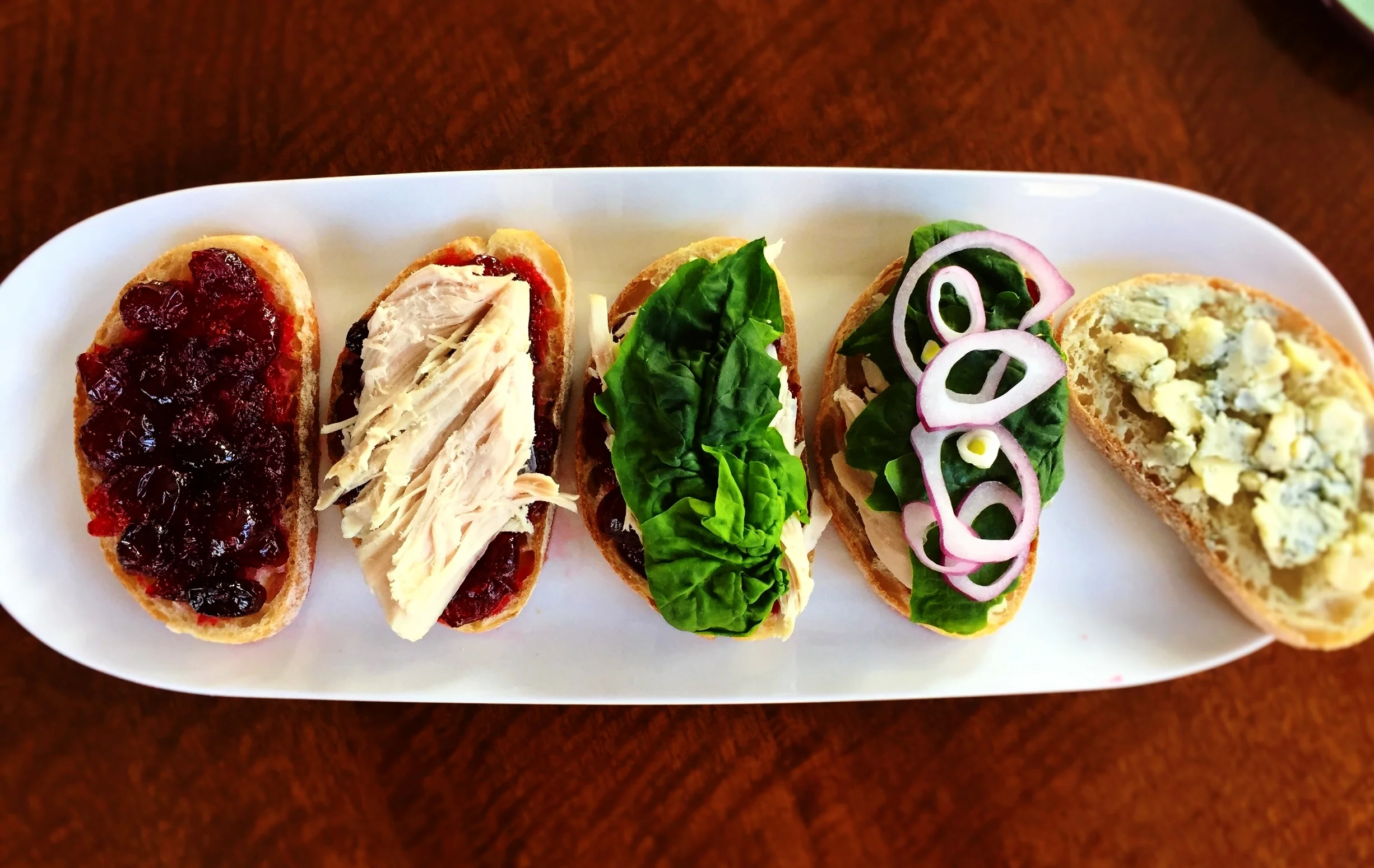 Cranberry-Bleu Turkey Sandwiches