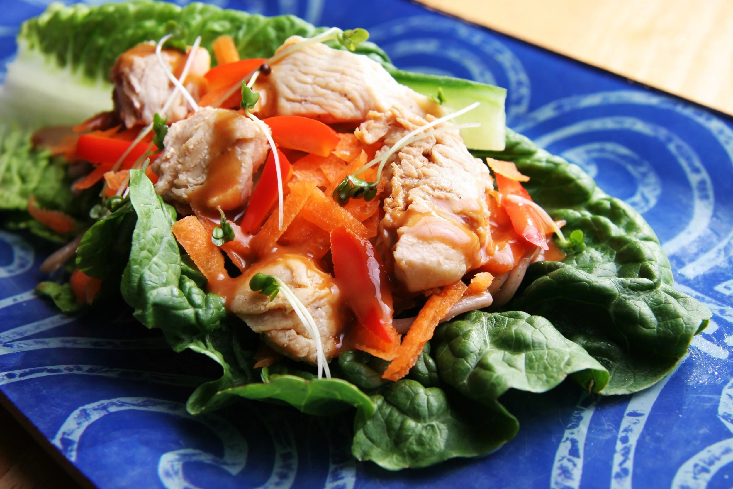 Chicken Lettuce Wraps (photograph by Deborah Guzman-Meyer)