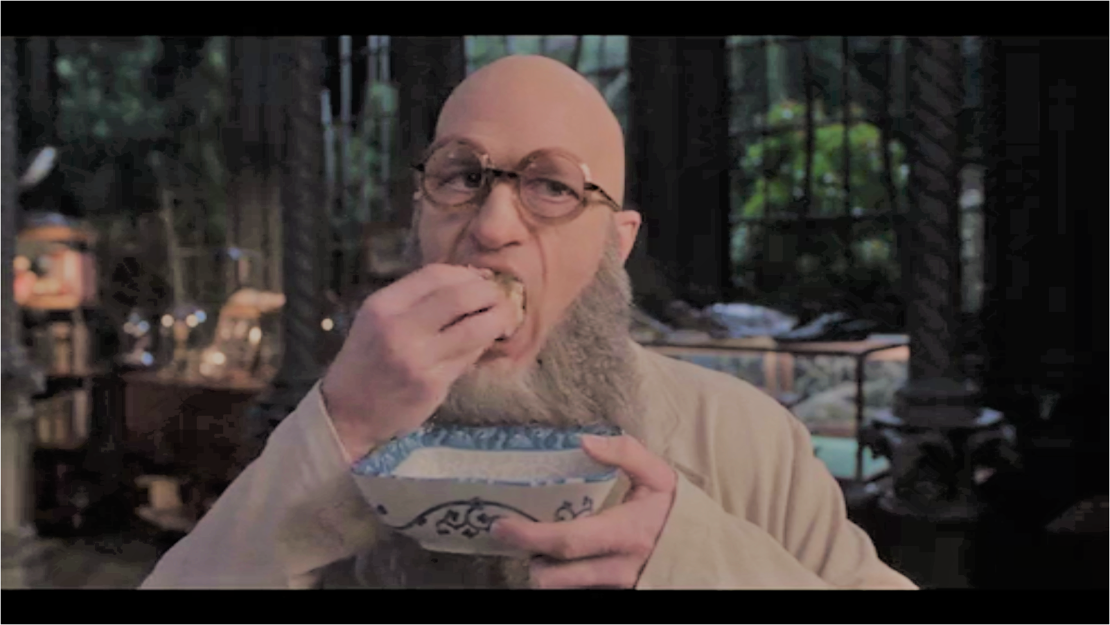 This photograph of Stephano eating all the potstickers was taken by a Netflix henchperson, and is too disturbing for most viewers.