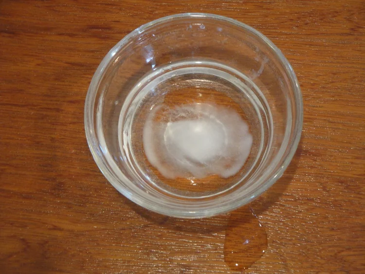 Baking soda in water