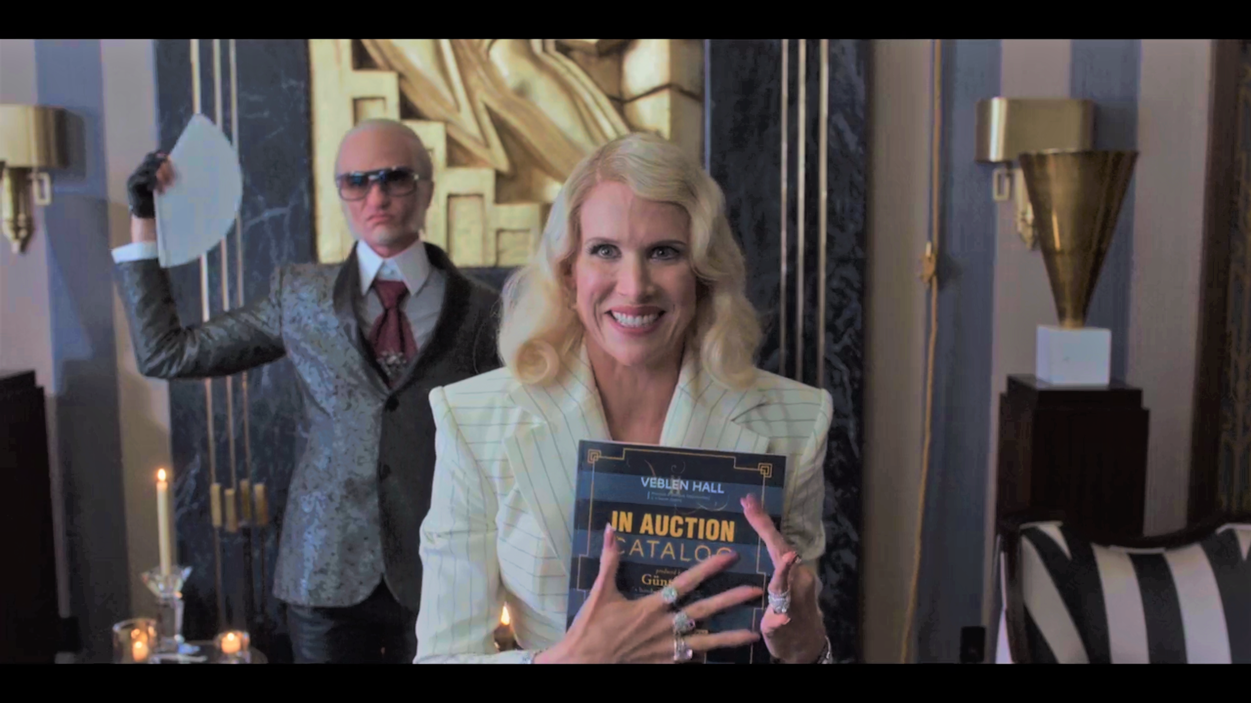 Esme Squalor credits her hard work and sacrifice with her success in maintaining her fashionable lifestyle and organizing the In Auction each year. (Photo credit: Netflix staff photographer on loan to The Daily Punctilio)
