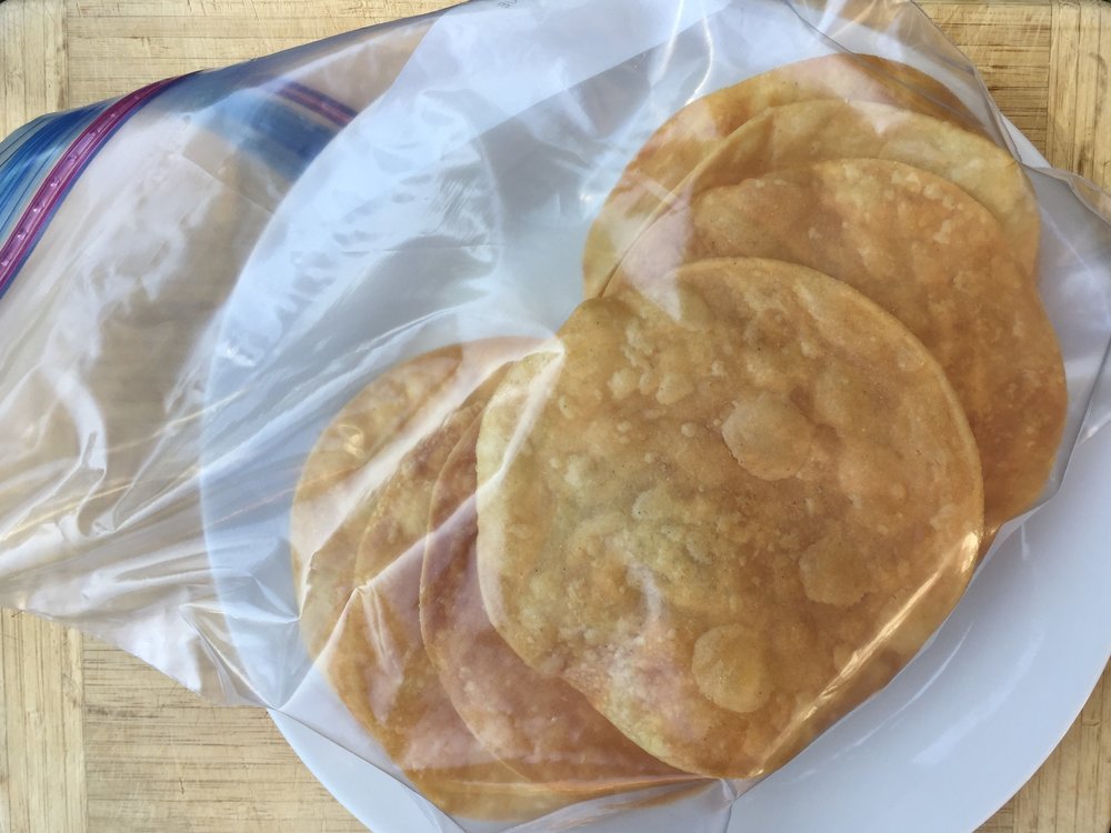 If you want to fry a large batch at once, you can keep extras in a zip-top bag for at least a week. I usually fry more than I need and keep the extras handy to whip up a quick snack or lunch later in the week.