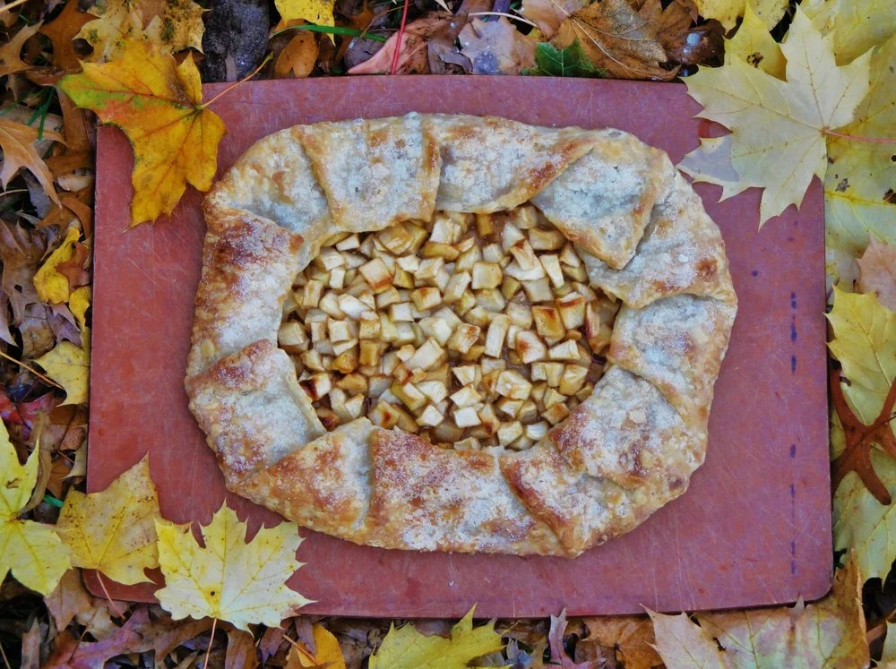 My reasonably decent photograph of Happy Apple Tart made in the Adventure Kitchen.