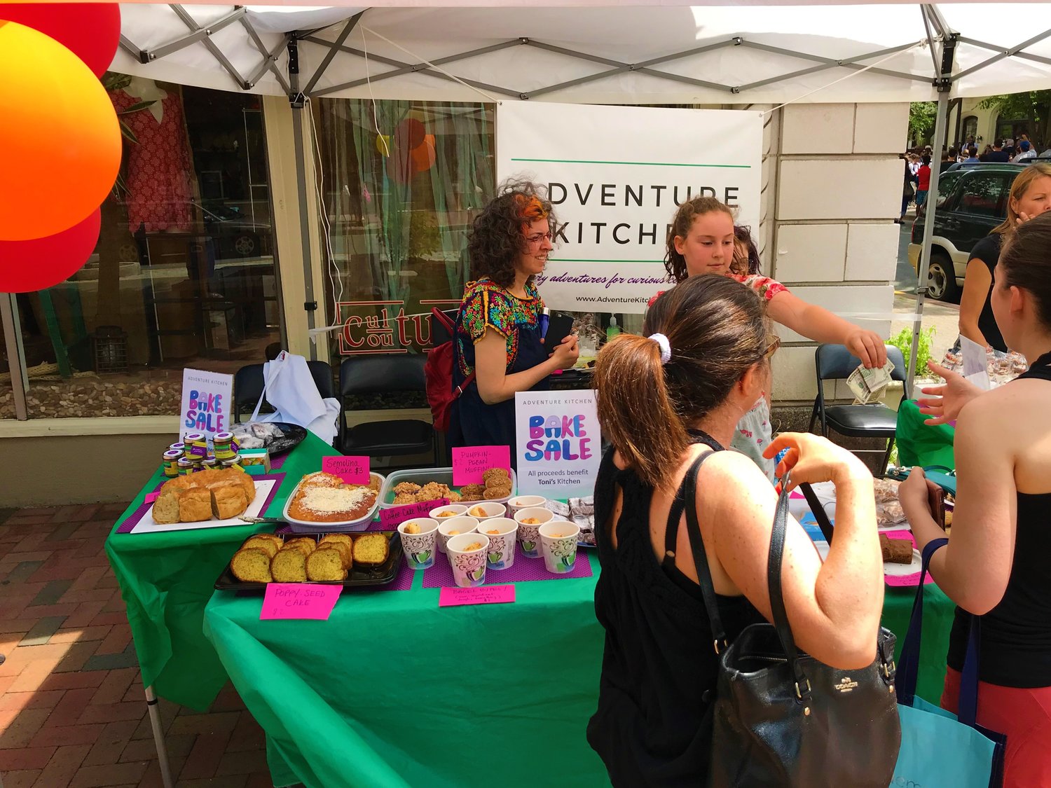Volunteers at the Bake Sale