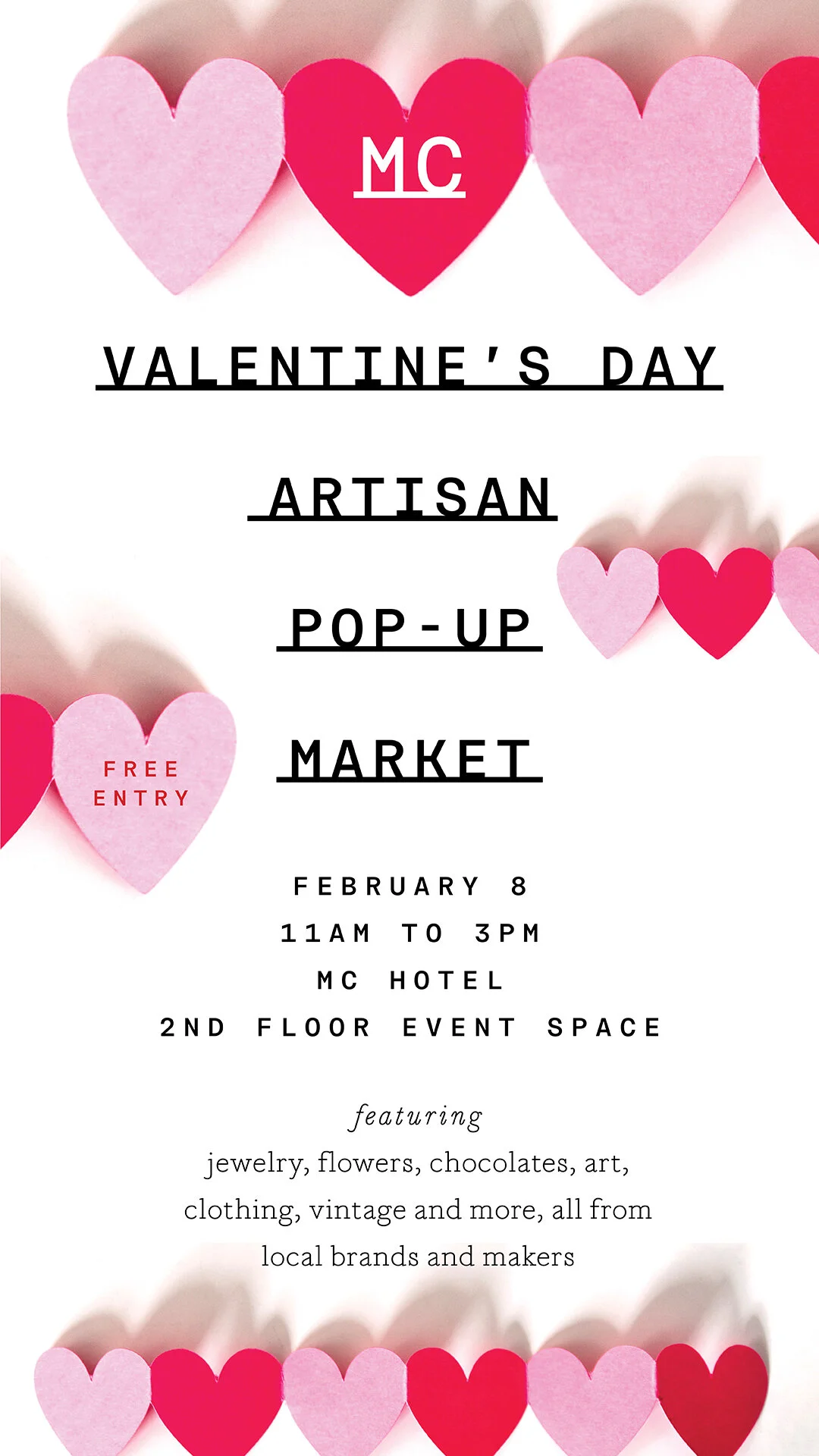 Adventure Kitchen at the MC Hotel Vday Artisan Market