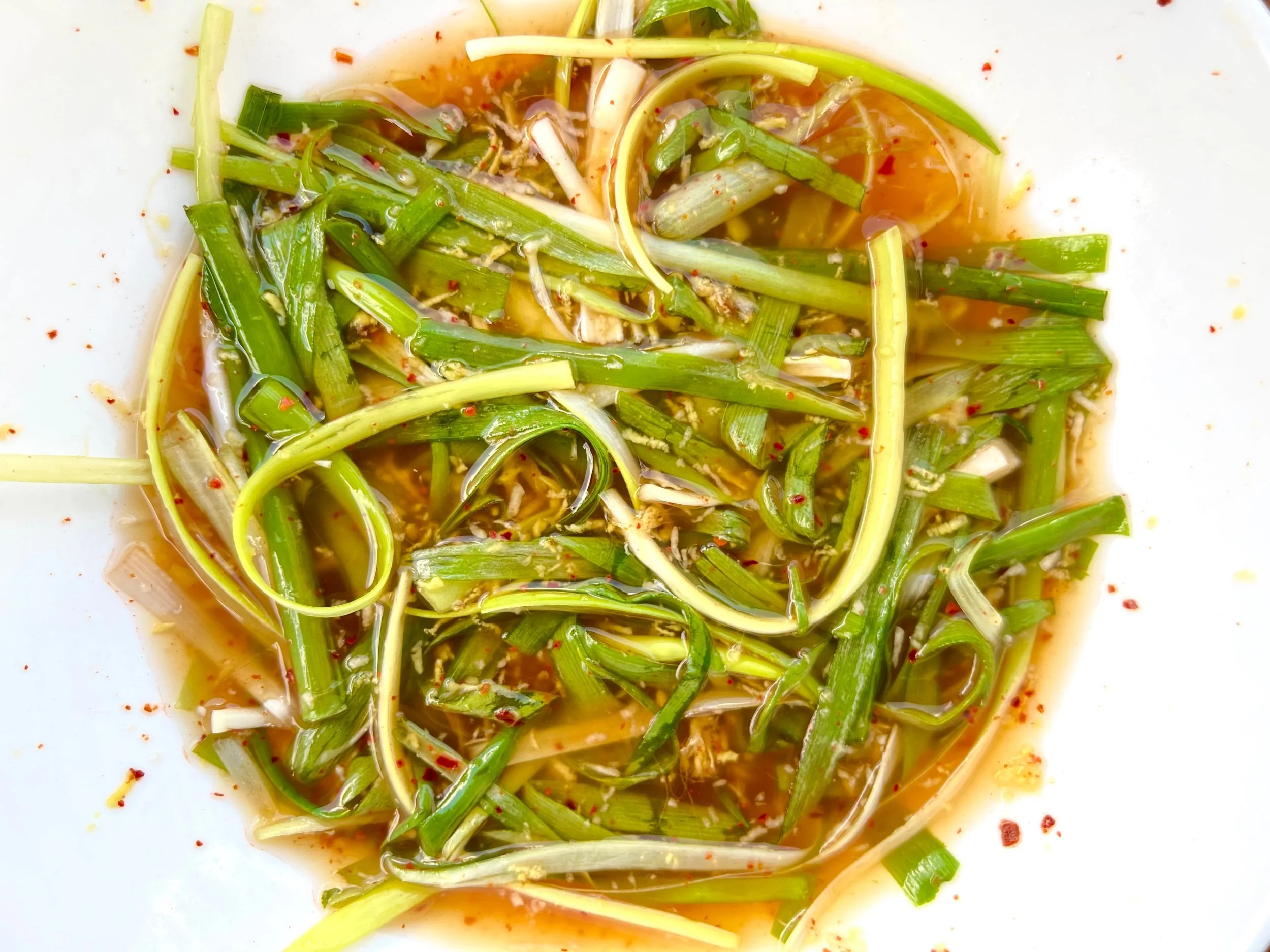 Gochugaru Quick-Pickled Scallions