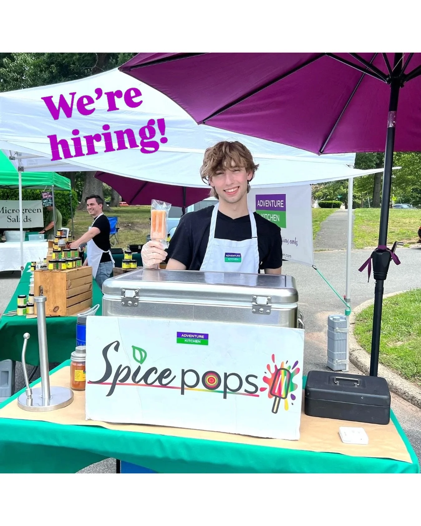 We&rsquo;re hiring! Currently looking for friendly, outgoing people to run our sweet, delicious @spicepops gourmet ice pop stands at local farmers markets and events in the Montclair, NJ area this season.

Get outdoors! Meet nice people! Share delici