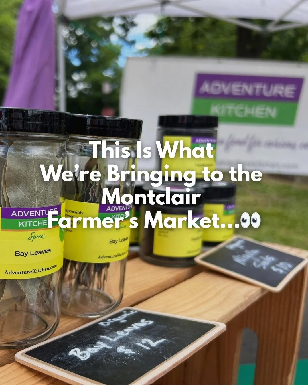 We&rsquo;re BACK at @montclair_farmersmarket with spices and those sweet, sweet frozen @spicepops ⛱️

Every Saturday, baby. Can&rsquo;t wait to see you there!👋