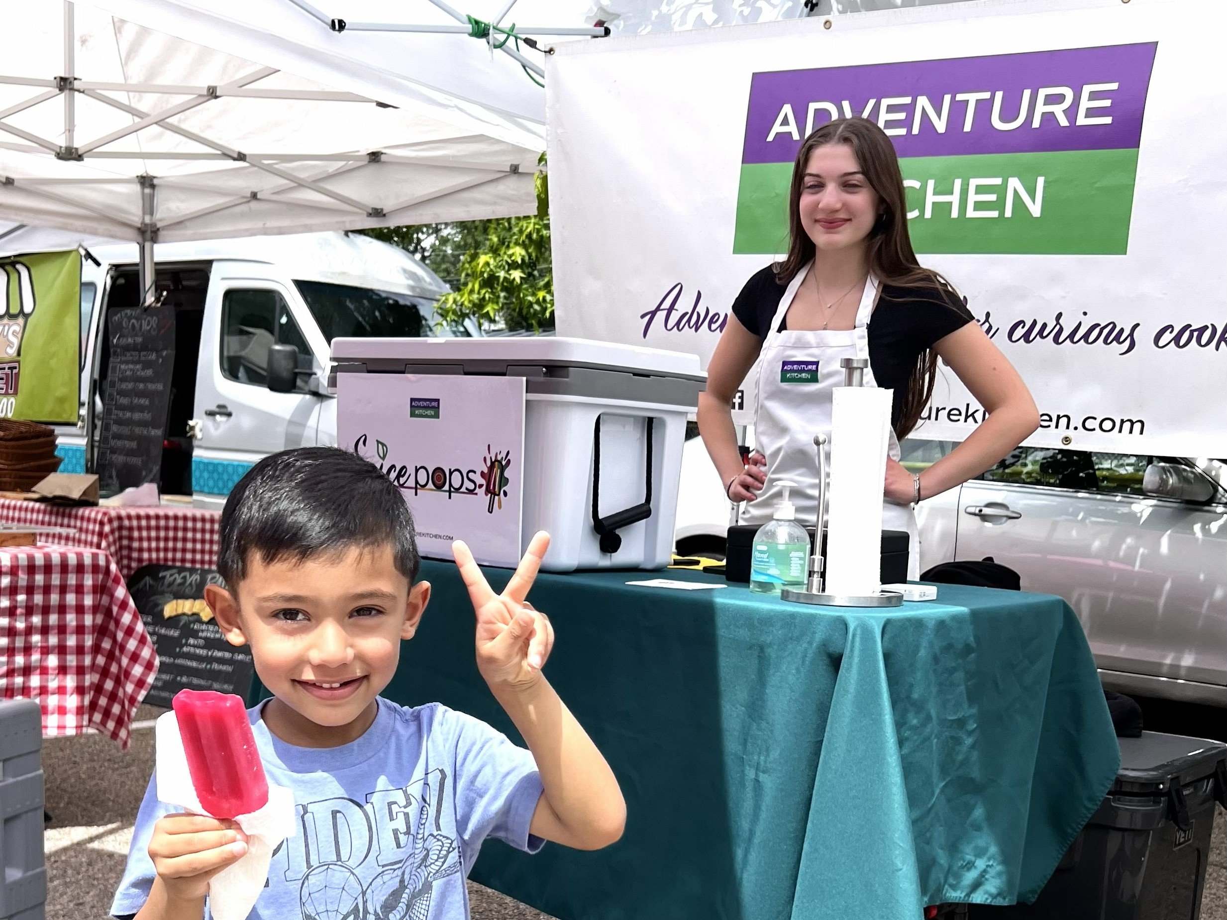 Spice Pops at the Little Falls Farmers Market 8/9