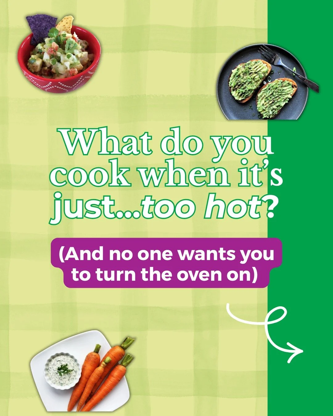 🚨News flash - it's hot out there. And literally *no one* wants you to cook right now.

Hey, don't shoot the (sweaty) messenger🥵😅

But seriously, if your summer cooking strategy is "anything that won't heat up the kitchen," I hear you. An