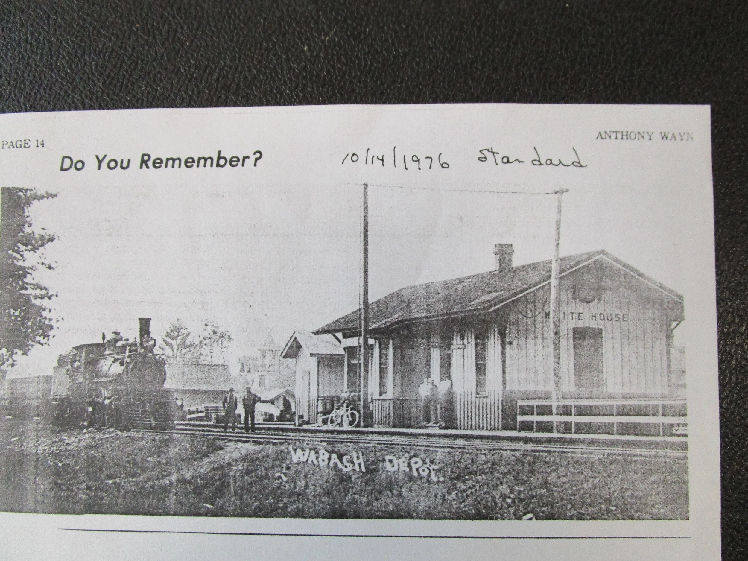 Whitehouse, Ohio depot
