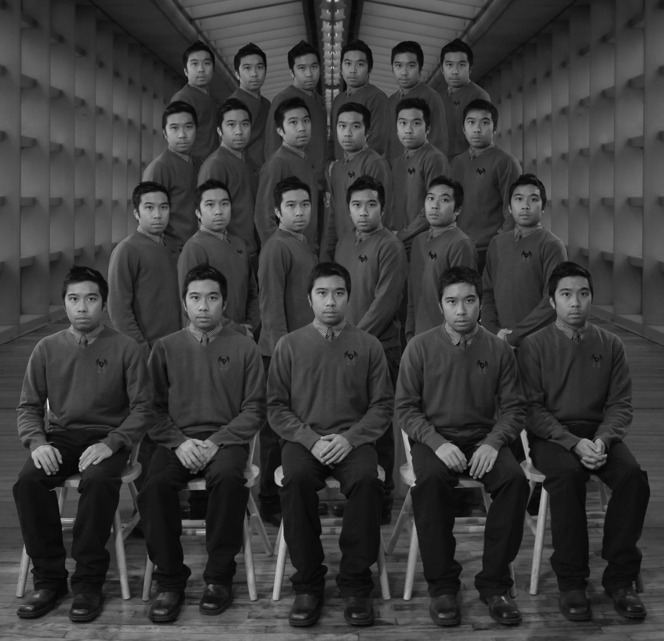 Society of 23 (class picture), 2008. Inkjet photograph.