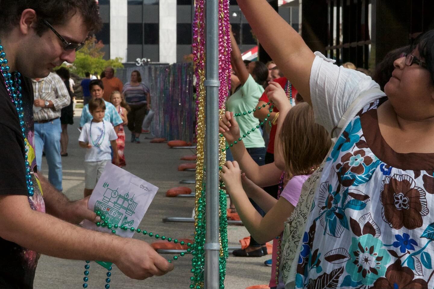 Reflecting on Richard Serra today and my entry into ArtPrize nine years ago.

&ldquo;Revelry&rdquo;
2015
Plastic bead necklaces, metal chain-link fence
6&rsquo; x 210&rsquo; x 3&rsquo;