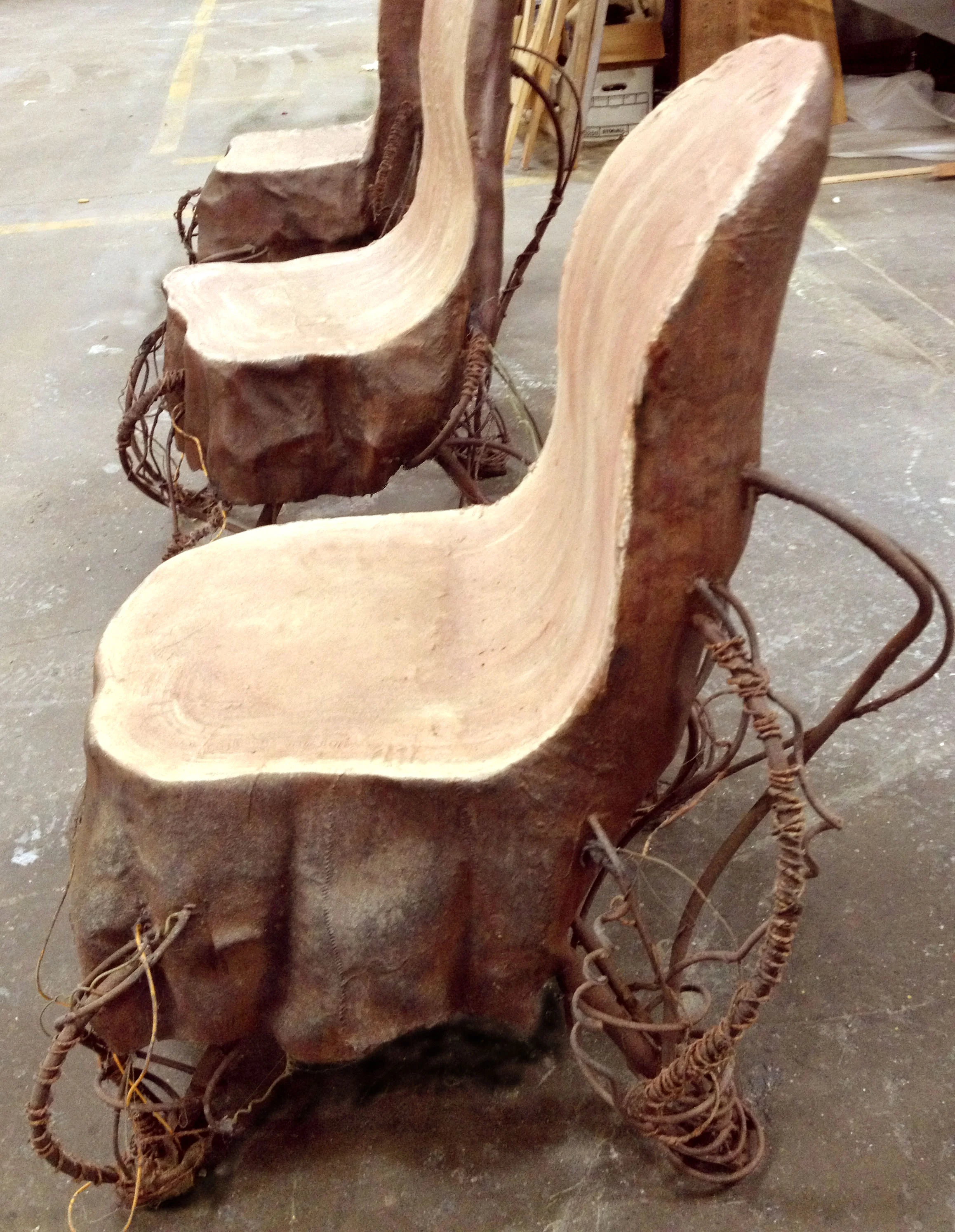 Tree Trunk Chairs