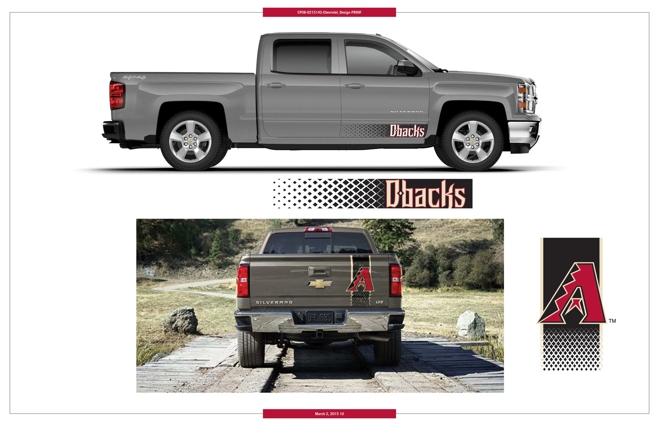 Arizona Diamondbacks truck wrap (Chevy Silverado)
