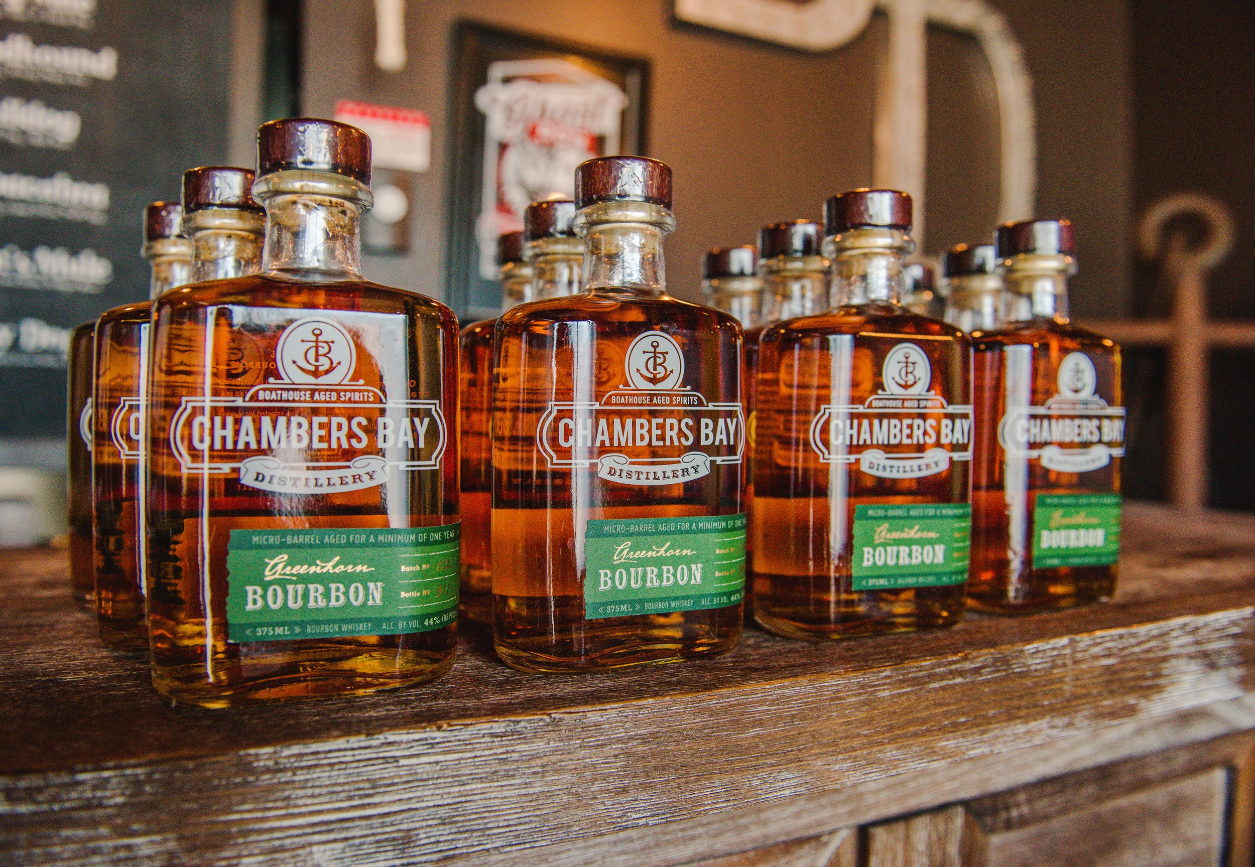 Chambers Bay Distillery. Greenhorn Bourbon. Boathouse Aged.jpg